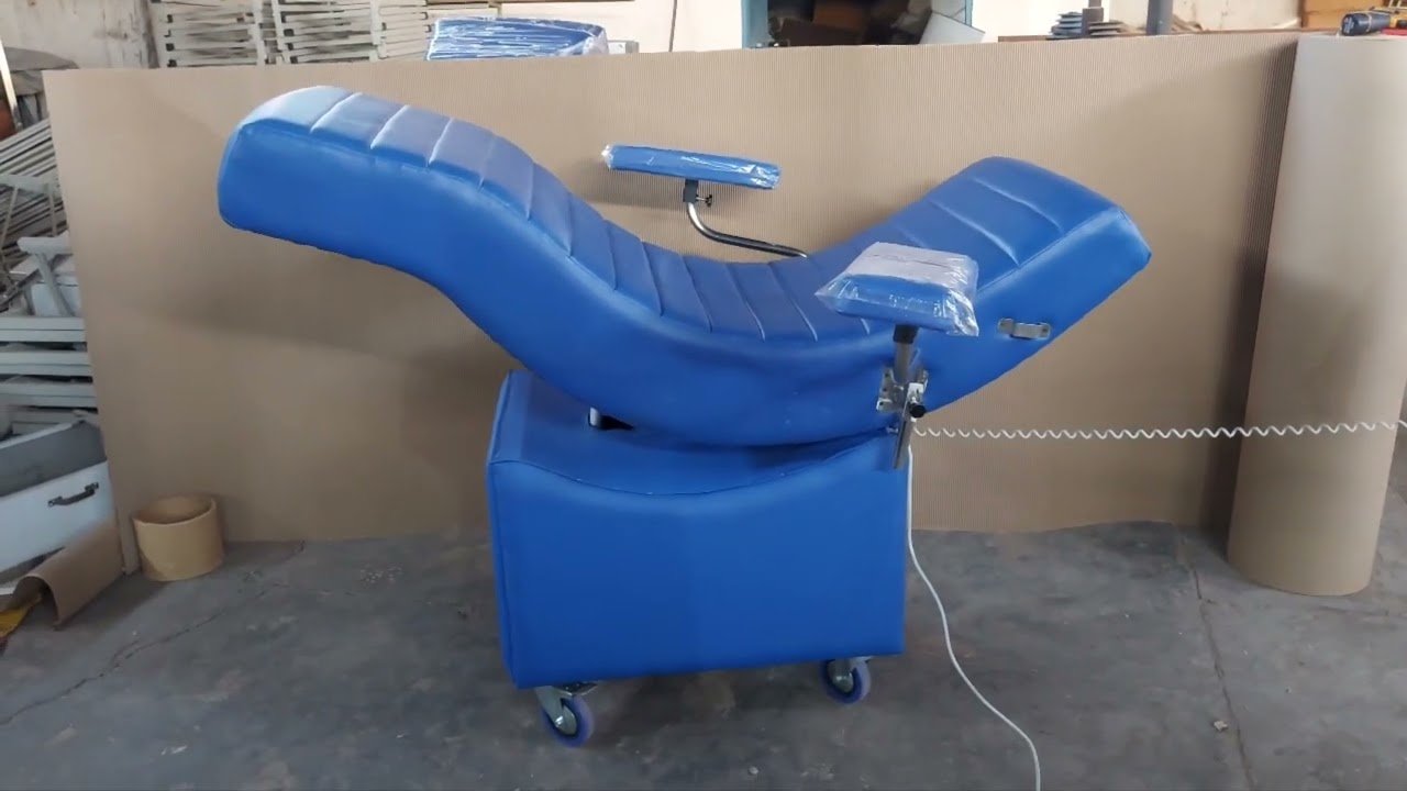 Standard Steel Blood Donor Couch  #Bloodbank #blooddonation blood donor chair #bloodbankequipment