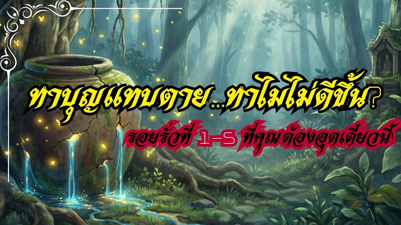 บุญที่ทำมาหายไปไหนหมด? 5 นิสัยที่ทำให้คนทำดีแต่ไม่ได้ดี