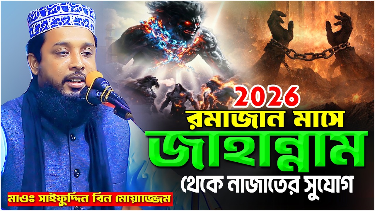 রমাজান মাসে  জাহান্নাম থেকে নাজাতের সুযোগ | Mawlana saifuddin bin moajje | new waz 2026