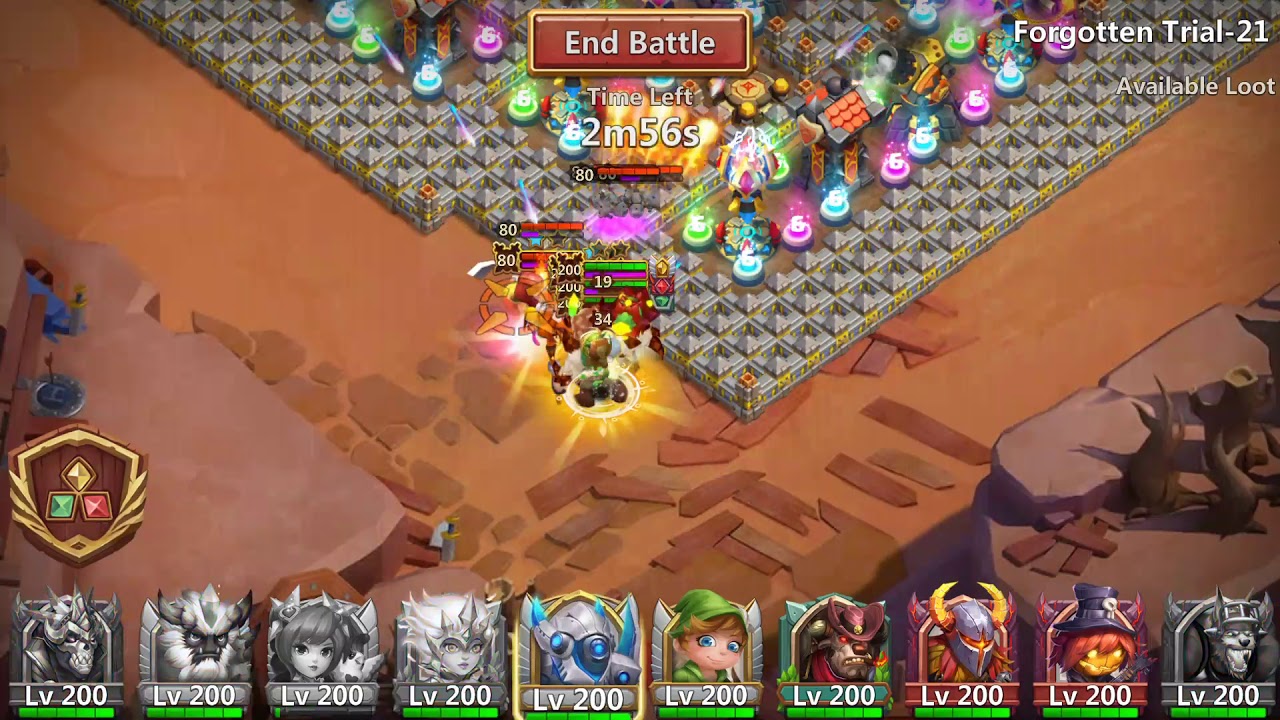 Castle Clash Forgotten Trial 21