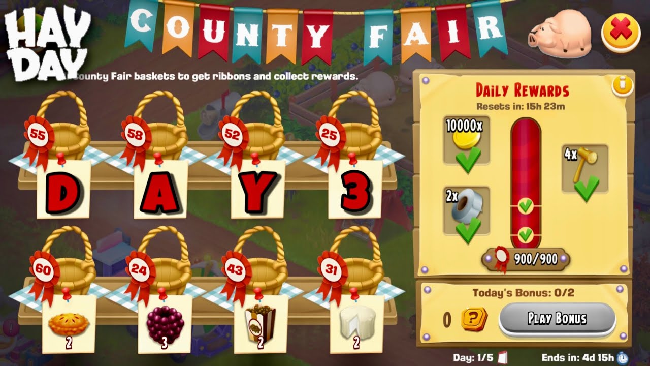 Late Fall Fair Day-3 | Hay Day Lvl 48 Gameplay