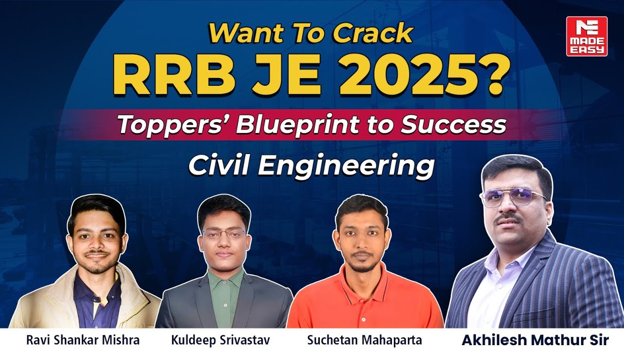 Лучшие участники программы RRB JE Civil раскрывают свои главные секреты обучения! Эксклюзивная вс...