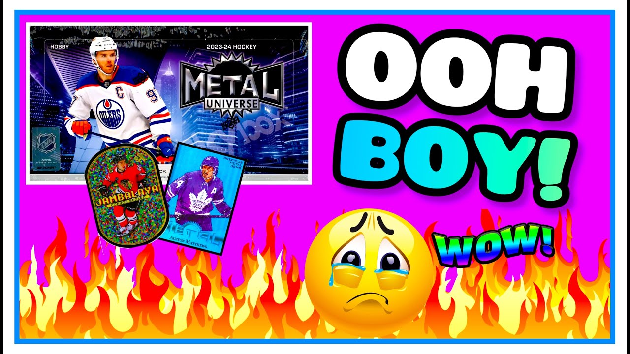 HUGE! 2023-24 Skybox Metal Universe Hockey Hobby Box Break (2024)