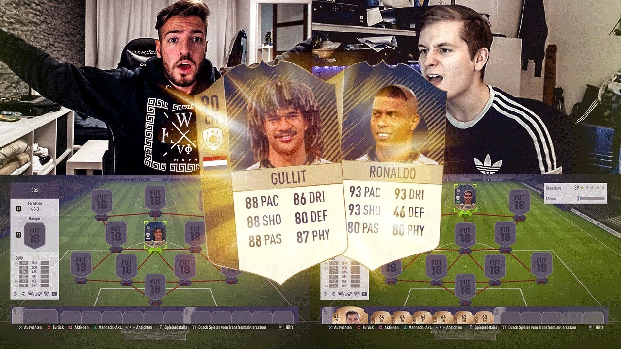 FIFA 18: ICON RONALDO vs GULLIT BUY FIRST GUY Battle 🤑😍 Realfifa vs Wakez😱