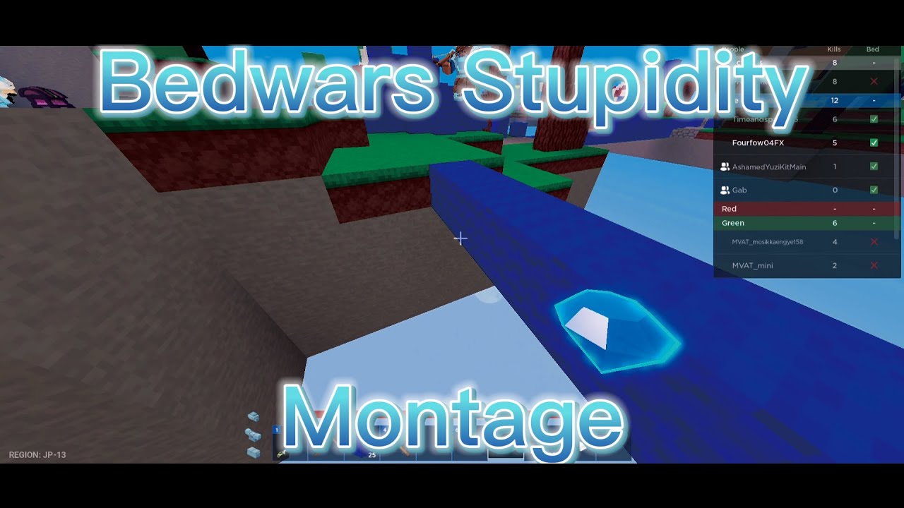 My Roblox Bedwars Stupidity Montage