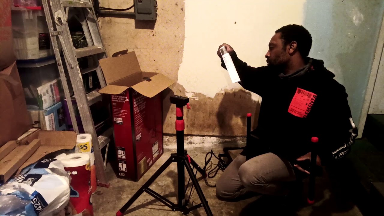Putting Together My New HUSKY 10,000 Lumen Twin Head LED Work Light