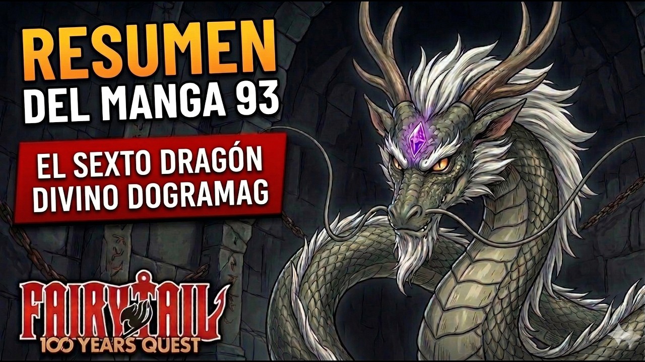 Resumen del Capítulo 93 del Manga de Fairy Tail 100 Years Quest || Dogramag el Sexto Dragon Divino