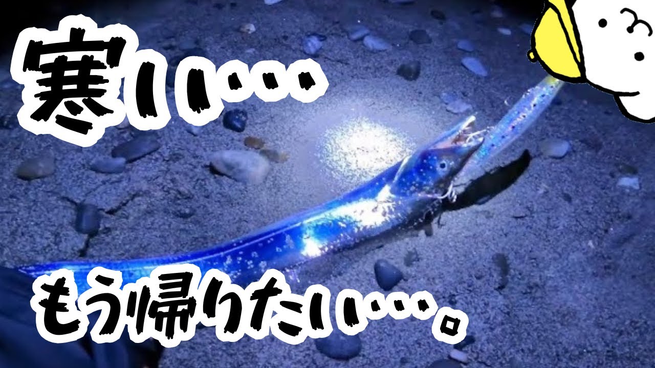 【遠州サーフ】初ウェーダーの姉妹、極寒タチウオ釣りに挑戦！