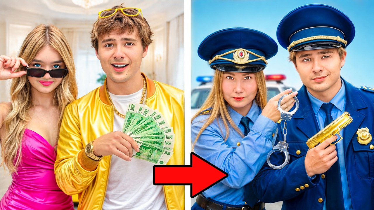 Богатый Сынок стал Полицейским !