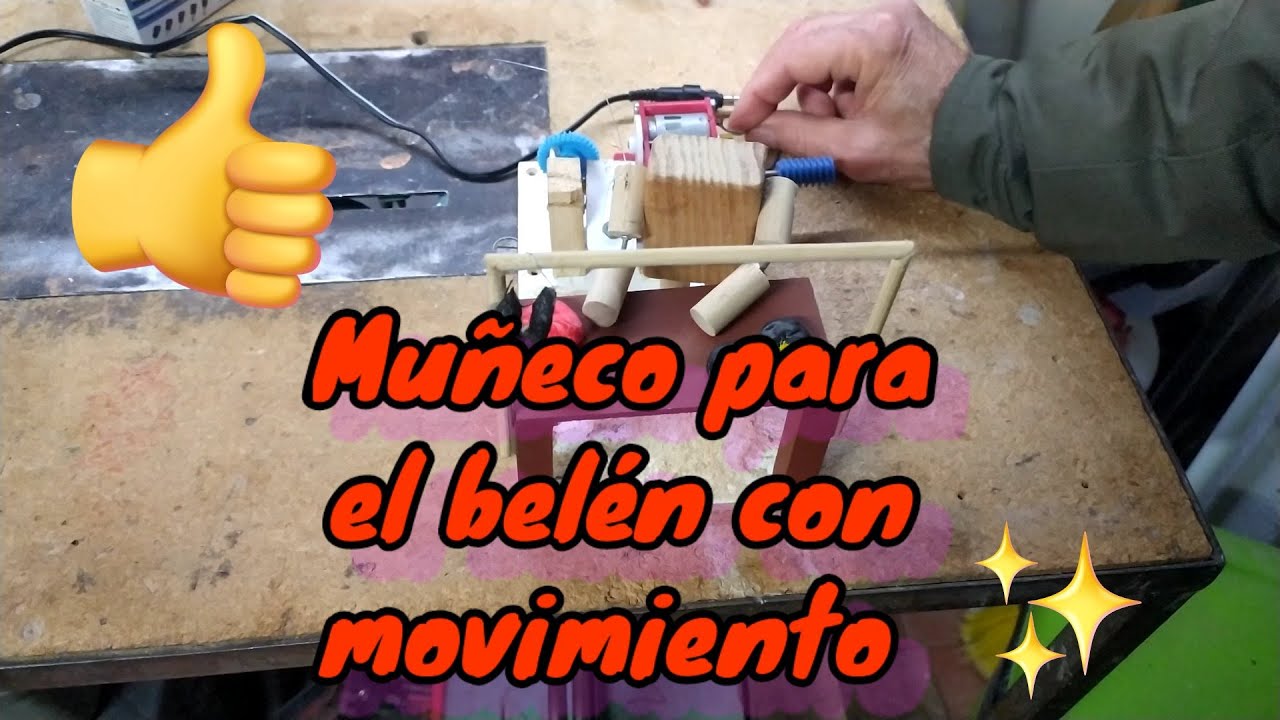 Como hacer un muñeco para el belén en movimiento