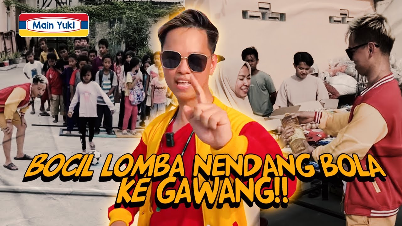 BOCIL LOMBA NENDANG BOLA KE GAWANG! Kocak banget, Masuknya SUSAH! #games #challenge #fun #viral