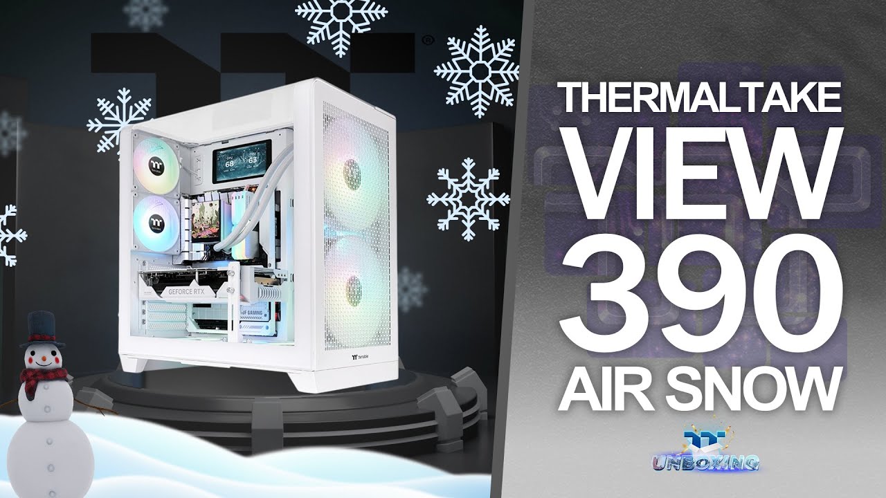 Thermaltake View 390 Air Snow | TT Unboxing