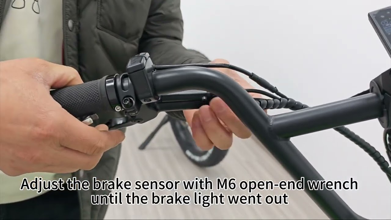 How to adjust the brake sensor of Alpha bike