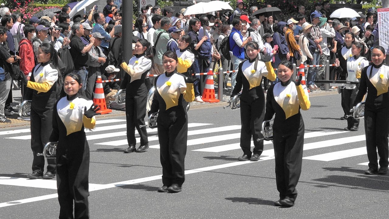 鎌倉女子大学 中・高等部マーチングバンド Kamakura Women´s University Junior&Senior High School　横浜開港記念みなと祭 73rd ザよこはまパレード