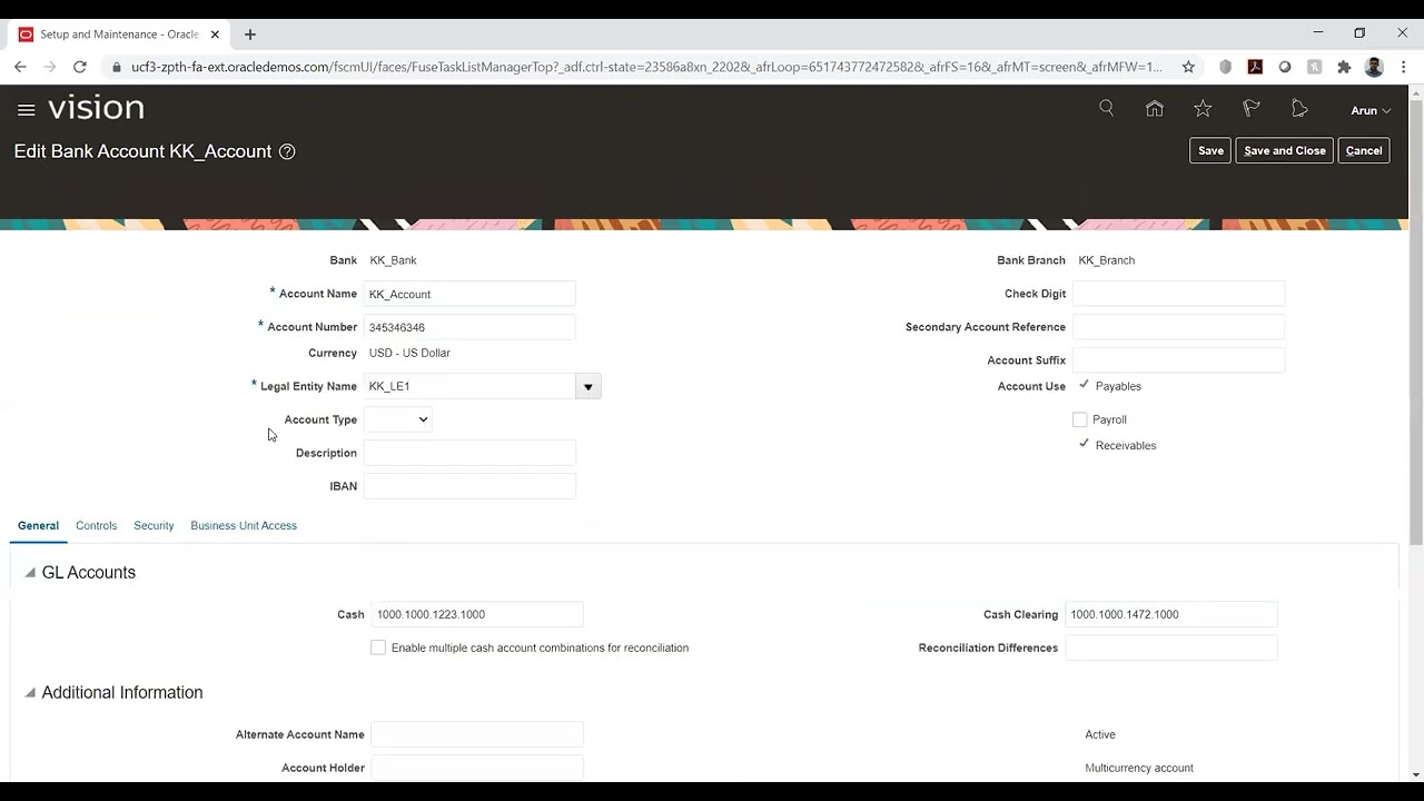 Oracle  Fusion - AR Netting