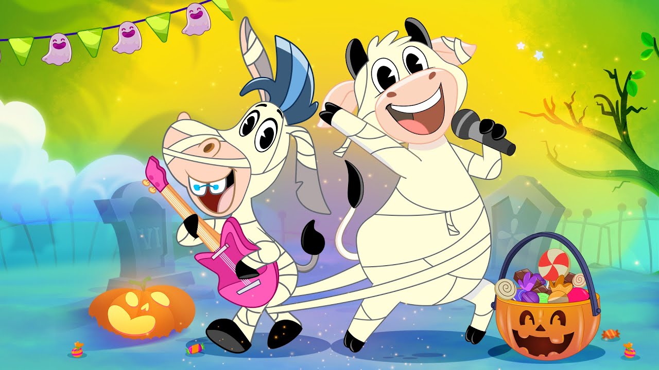 🎃 La Vaca Lola en Halloween y Más 🐮🎶 ¡Canciones Infantiles para Jugar y Bailar!