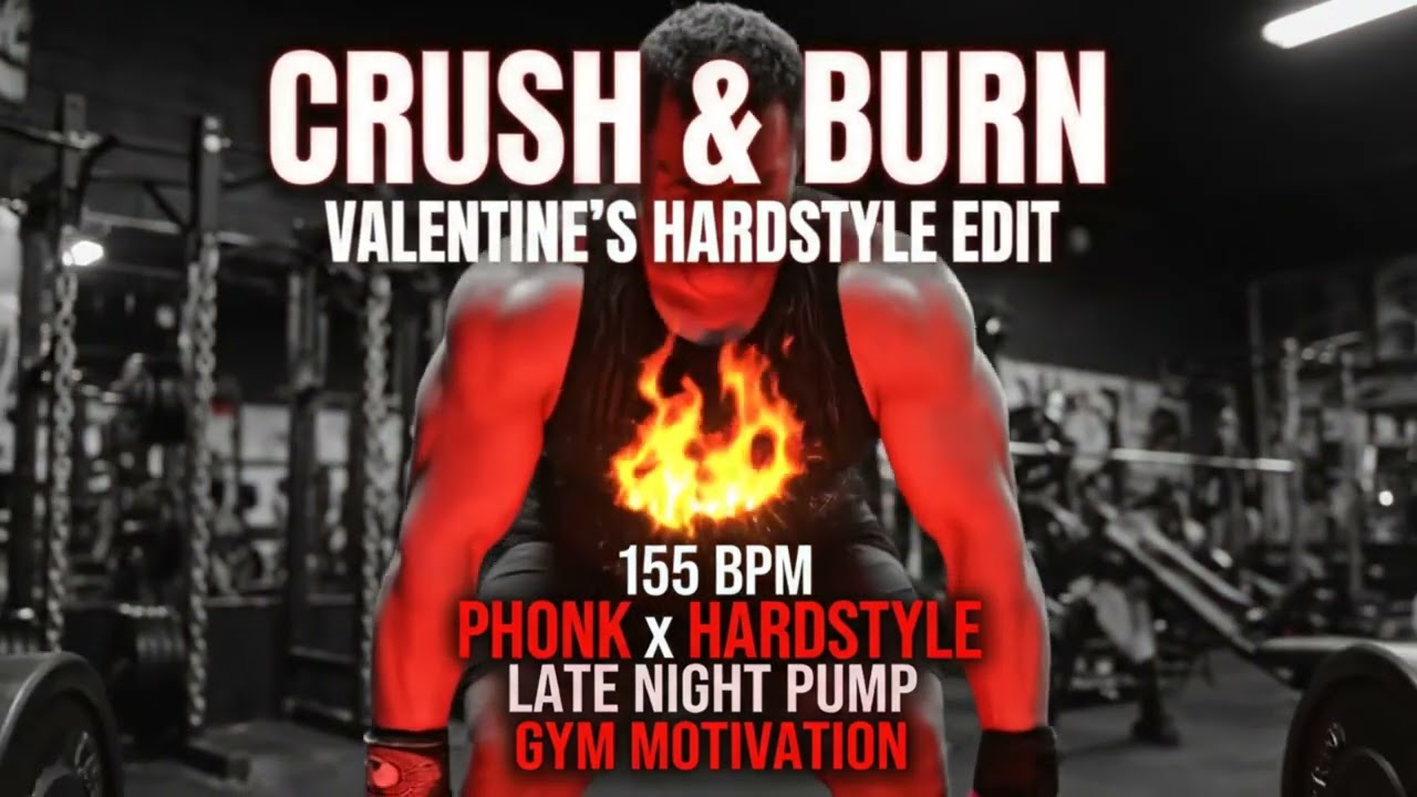 [WORKOUT MUSIC] Aggressive Phonk & Hardstyle for the Final Set | Dark Valentine's Gym Anthem