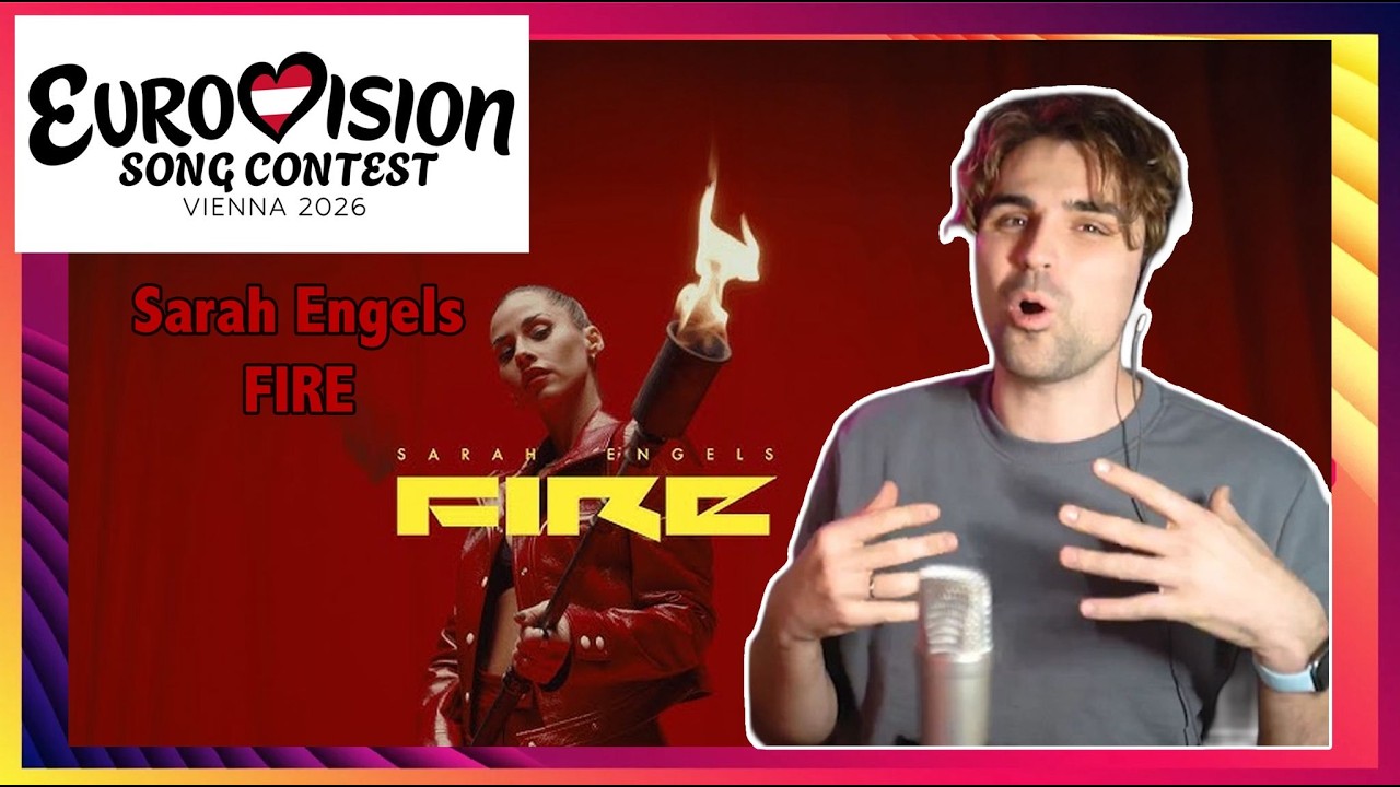 SARAH ENGELS - FIRE - FIRST TIME HEARING - REACTION #Eurovision2026
