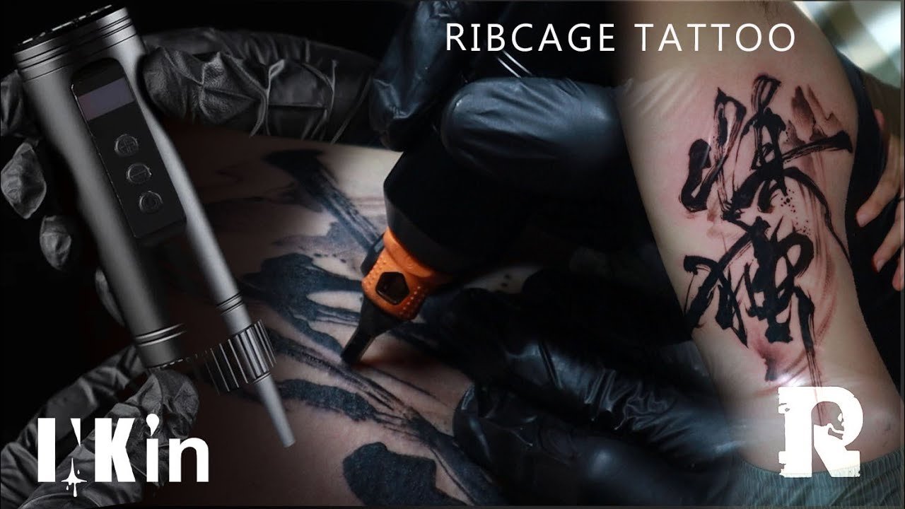 Видео татуировки в реальном времени. Татуировка на грудной клетке @inkintattoosupply с использова...