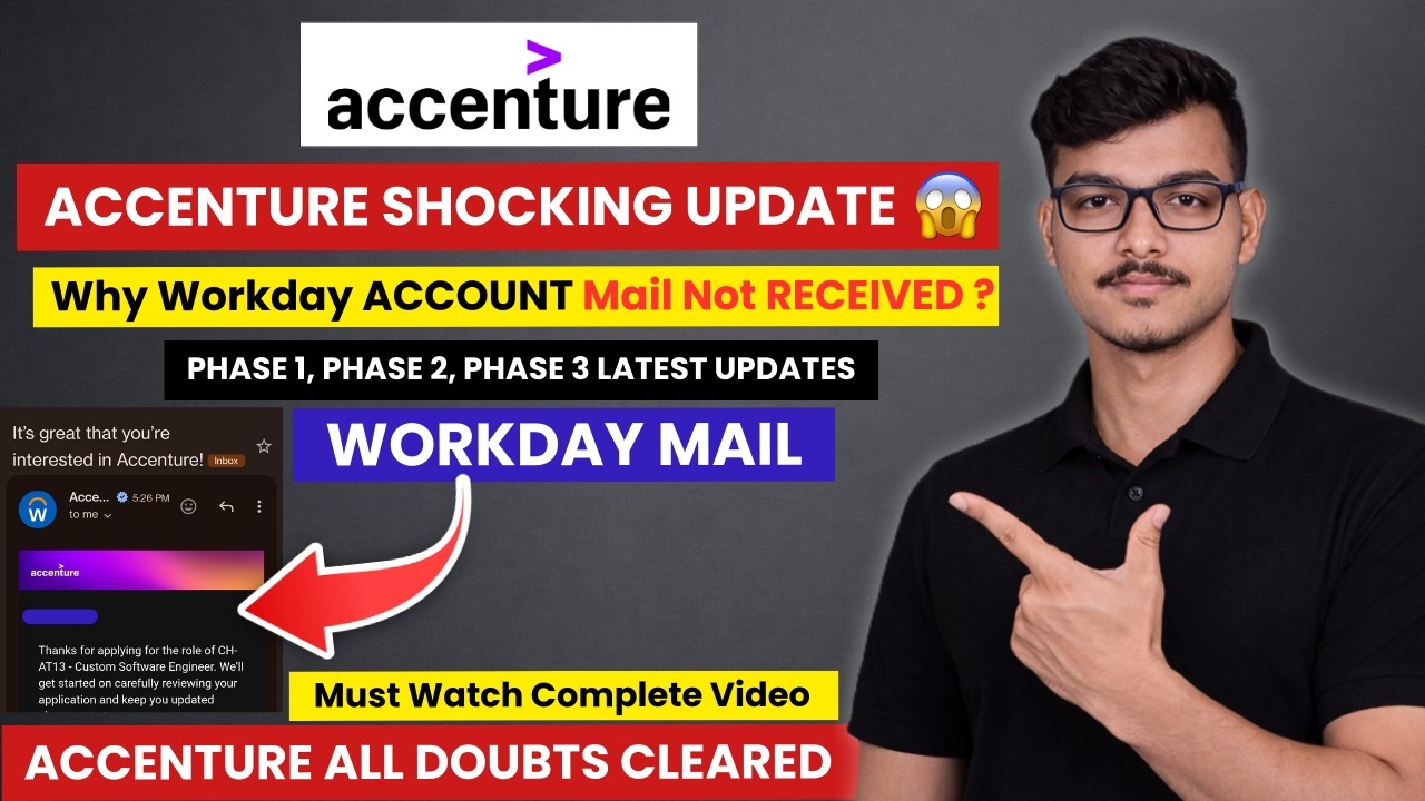 🔴 LIVE | accenture workday mail update | accenture phase 2 results | Accenture interview results
