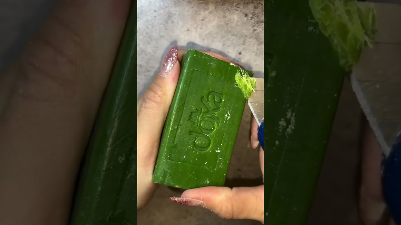 Soap cutting asmr 🩵🩷 #drysoapcuttingasmr #soap_asmr #rainbowsoap #satisfying #relaxingsounds #asmr 