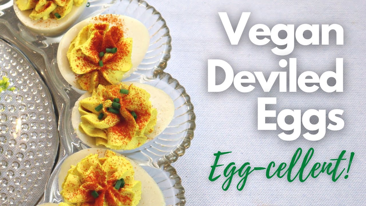 VEGAN DEVILED EGGS | Egg-cellent Recipe for vegan boiled eggs!
