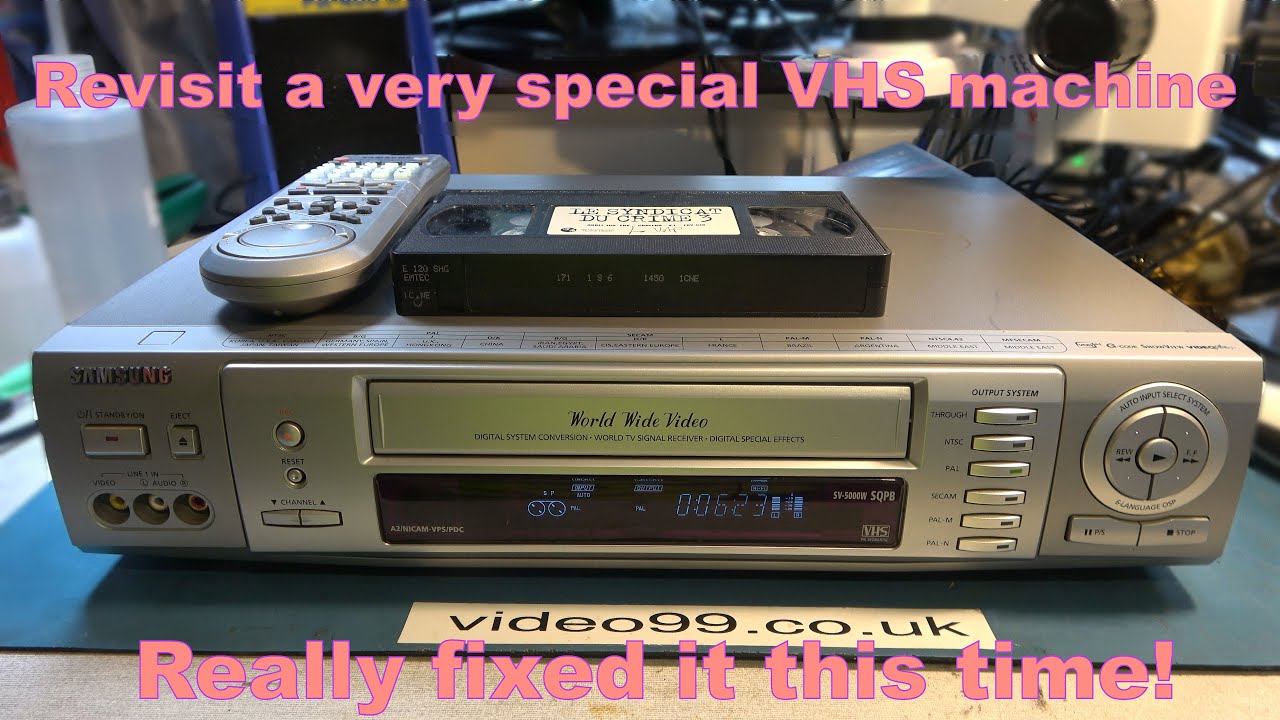 Не какой-нибудь старый VHS-магнитофон. И снова. Вновь обратите внимание на специальный видеомагни...