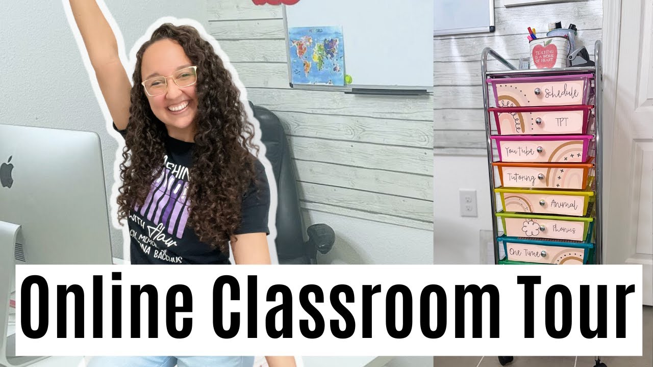 Home Classroom Tour 2022 - Virtual Teacher Classroom & Office Space  (Outschool Teacherpreneur)
