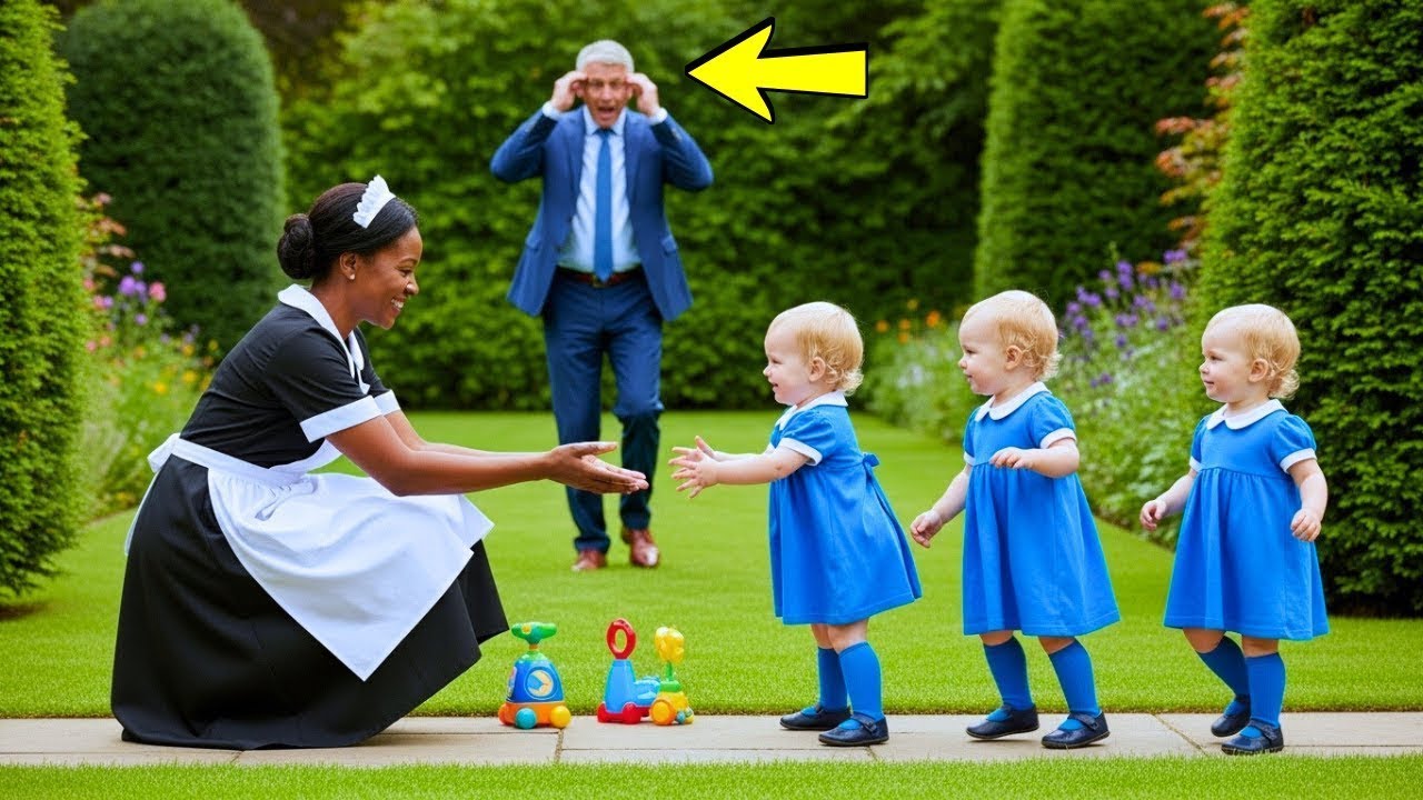 THE BILLIONAIRE’S TRIPLETS NEVER WALKED OR SPOKE — WHAT HE SAW HIS NEW MAID DOING SHOCKED EVERY