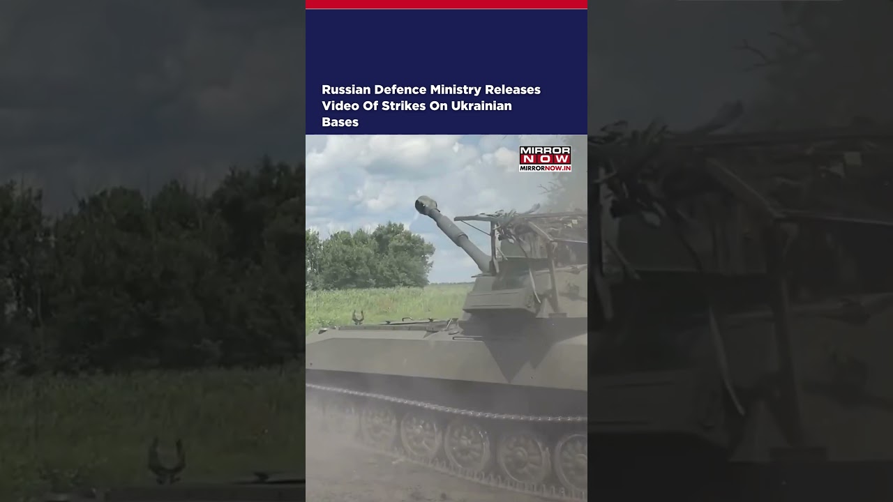 Russian Defence Ministry Releases Footage Of Strikes On Ukrainian Military Strongholds #shorts