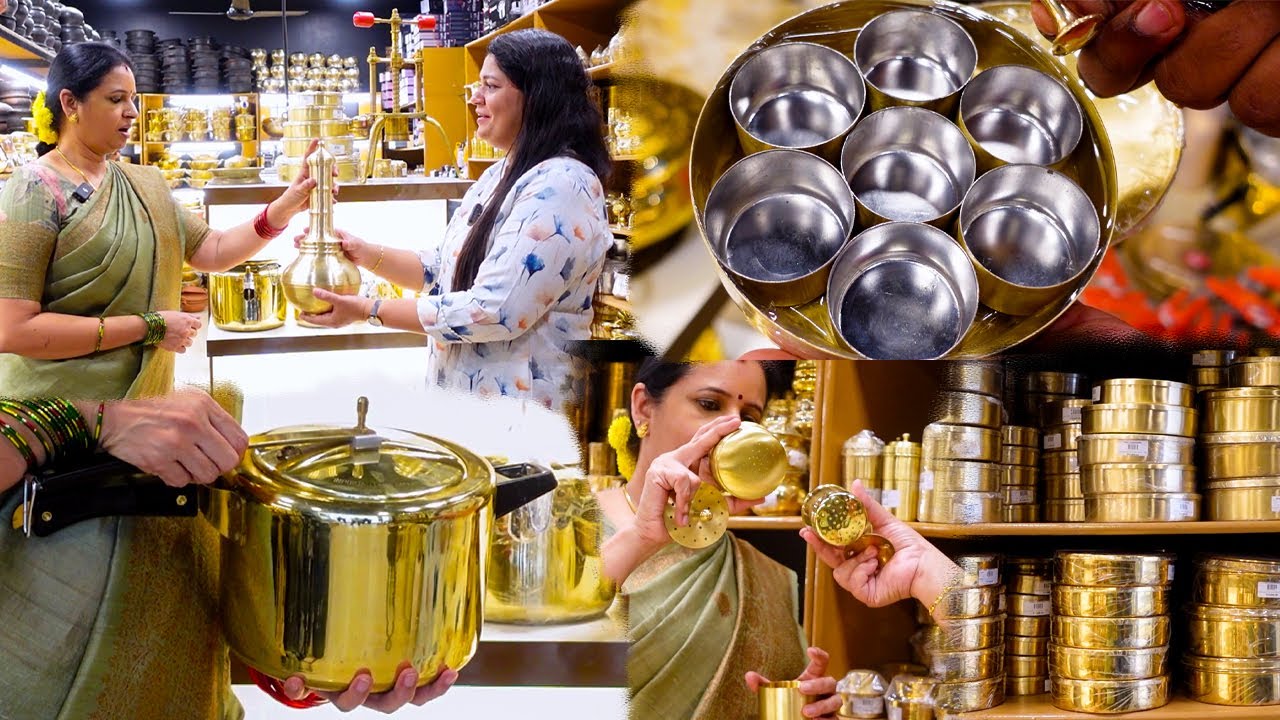 இதுவரை நீங்கள் பார்க்காத பாரம்பரிய பித்தளை வெண்கல பாத்திரங்கள் Iron, Cast Iron😍👌| SujathaBabu| SunTv