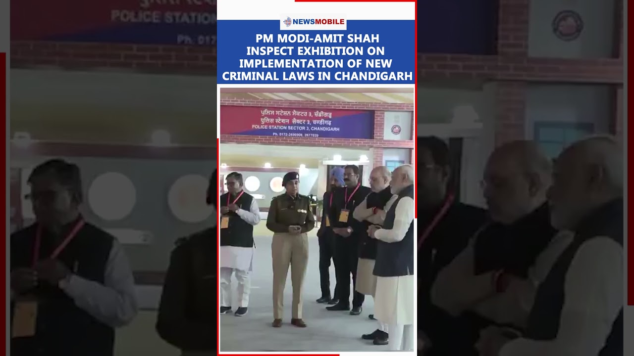 PM Modi-Amit Shah inspects exhibition on implementation of new criminal laws in Chandigarh