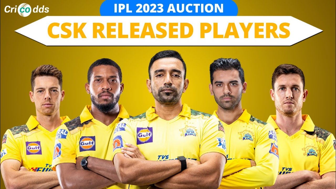 IPL 2023 - Csk Released Players List | Chennai Super Kings Squad 2023