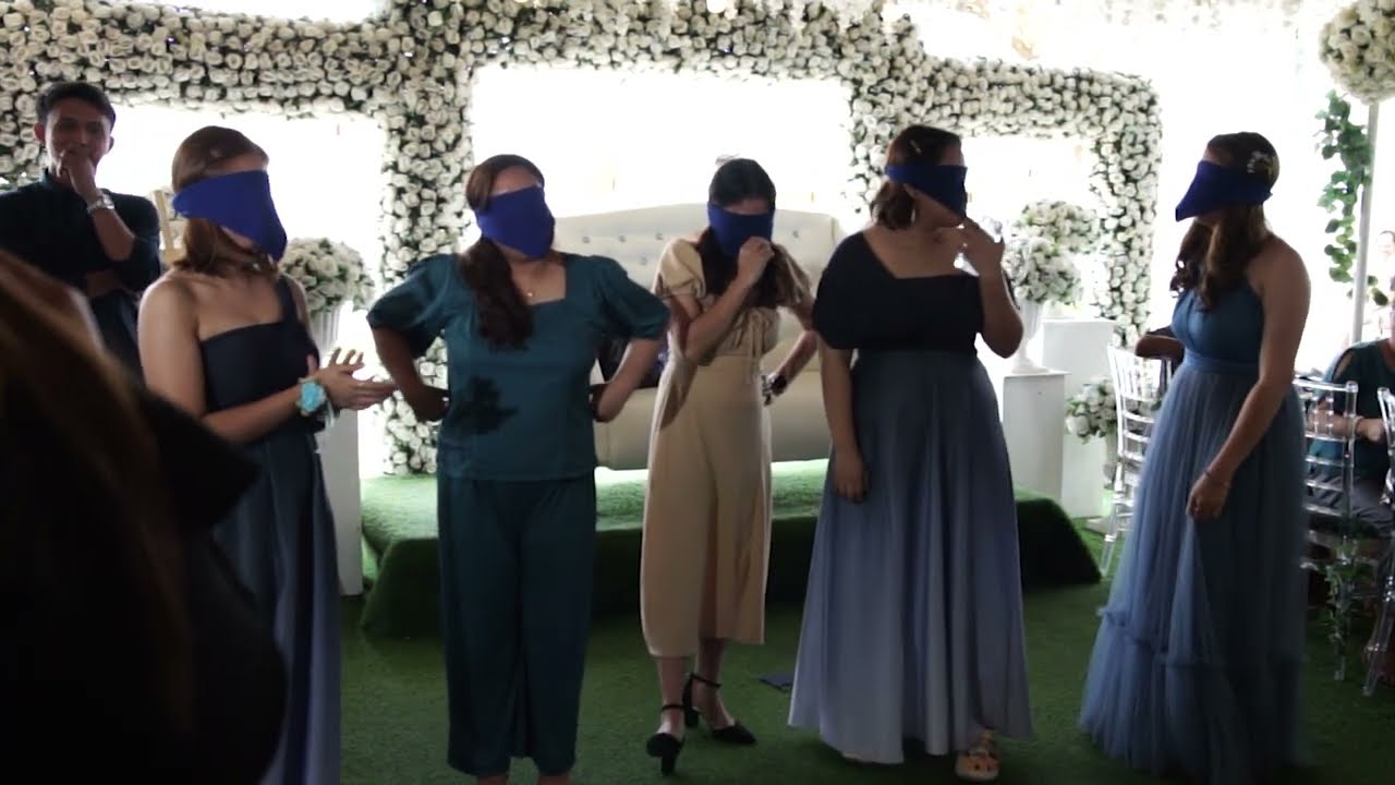 See What Happens When Beautiful Women Step into a Blindfolded Wedding Game! 😍