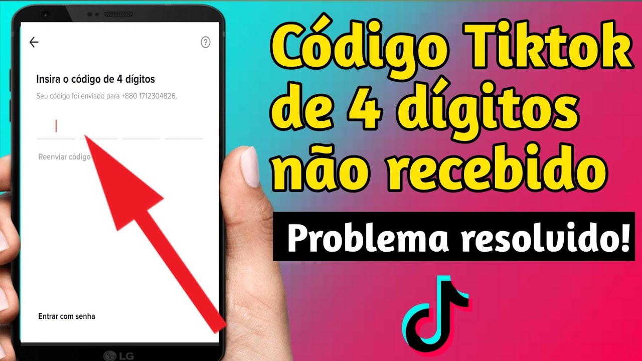 Corrigir tiktok c&oacute;digo de 4 d&iacute;gitos n&atilde;o recebido | como corrigir o c&oacute;digo de verifica&ccedil;&atilde;o Tik Tok