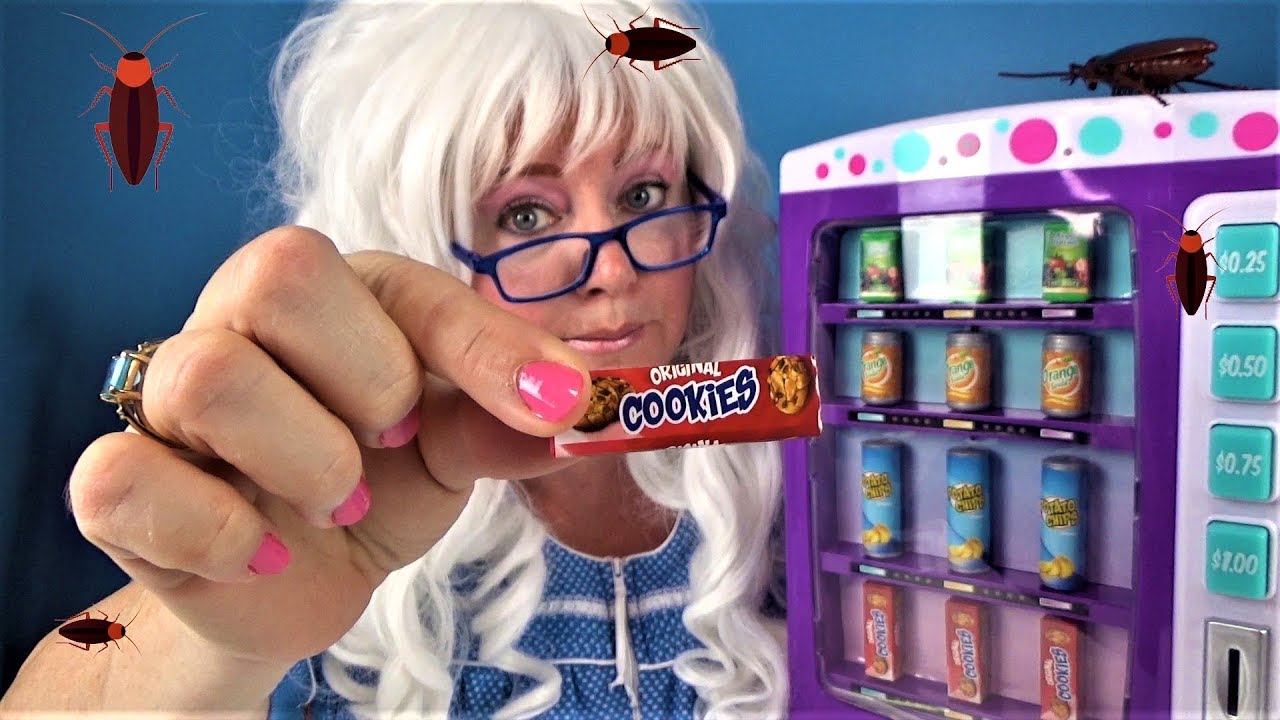 Granny Freaks Out My Life Vending Machine Cookies Potato Chips Soda Juice