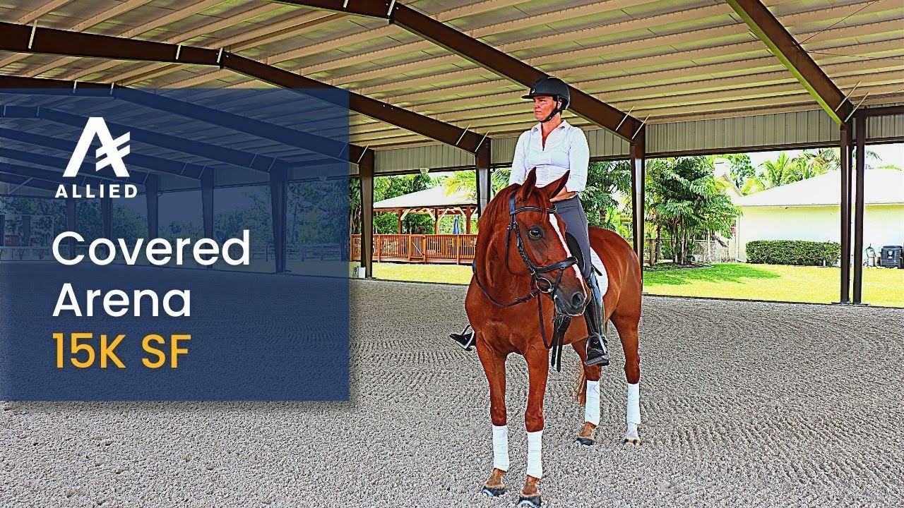 Covered Horse Riding Arena | Pre fabricated Steel Building Kits | 75x200x18