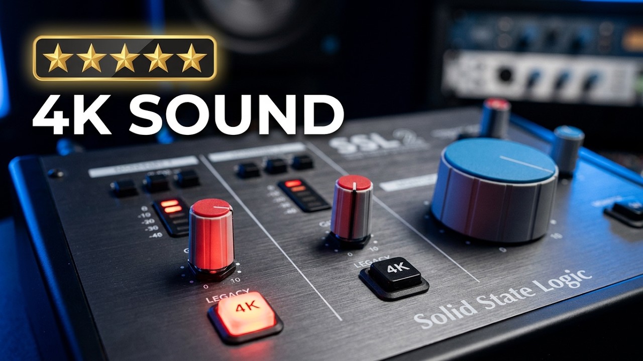 SSL 2 Legacy 4K sound test with condenser mic