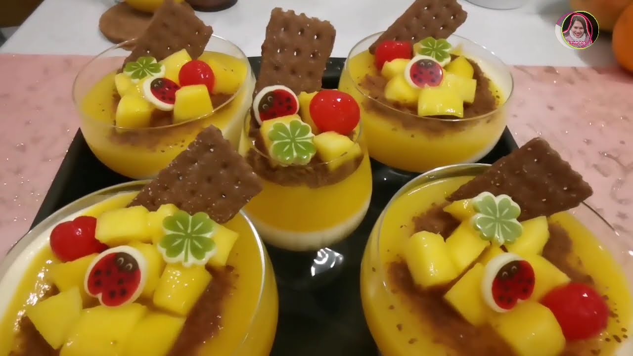 Mango Pana Cotta ||	 How to make delicious dessert manggo pana cotta #youtube #recipe 