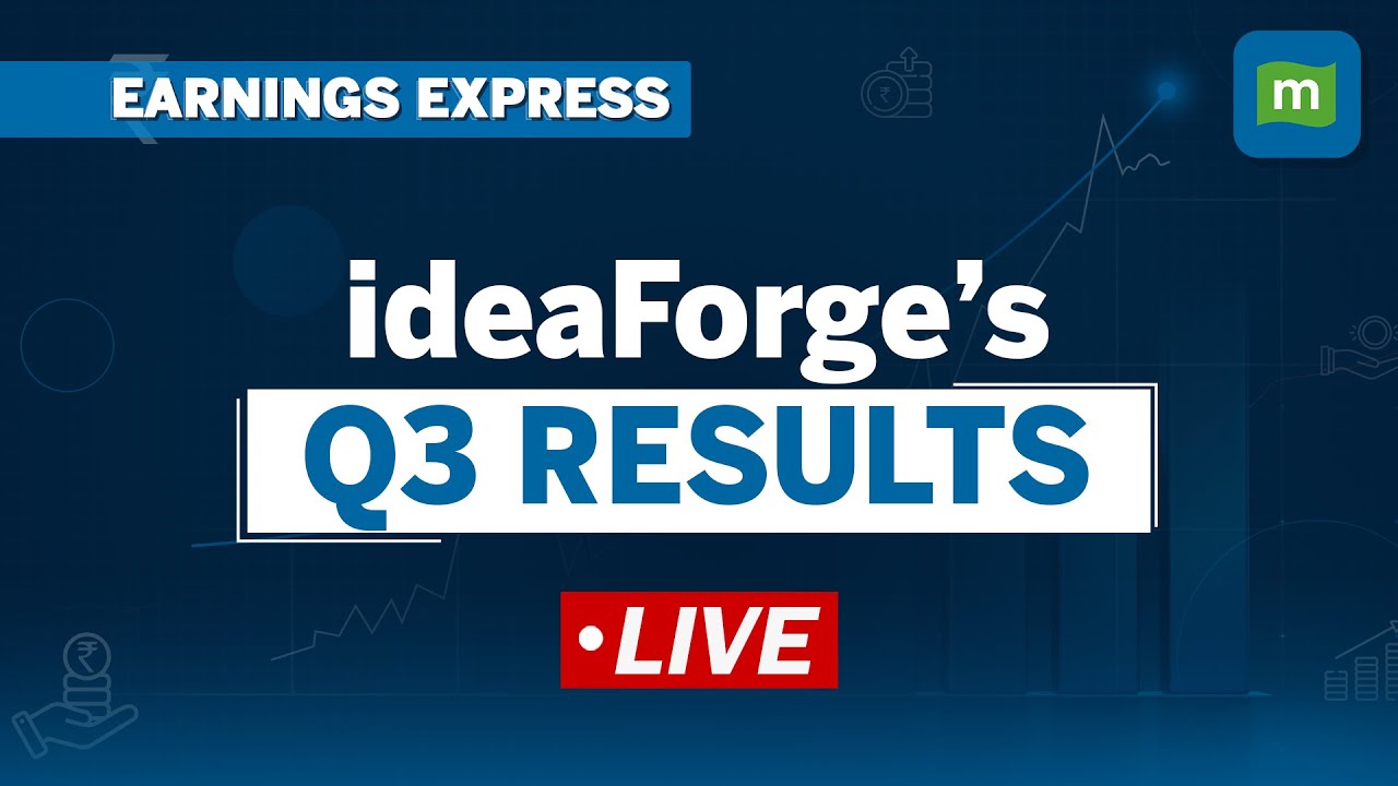 Live: ideaForge Tech Q3 Profit At ₹14.8Cr | Stock At 52-week High l Mgmt Speaks l Earnings Express