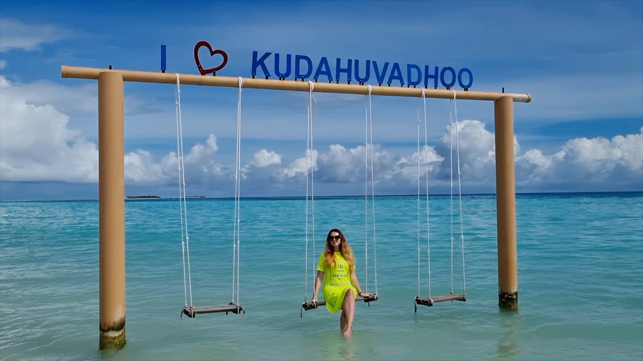 Мальдивы/ Идем на пляж /Walking Maldives Kudahuvadhoo island