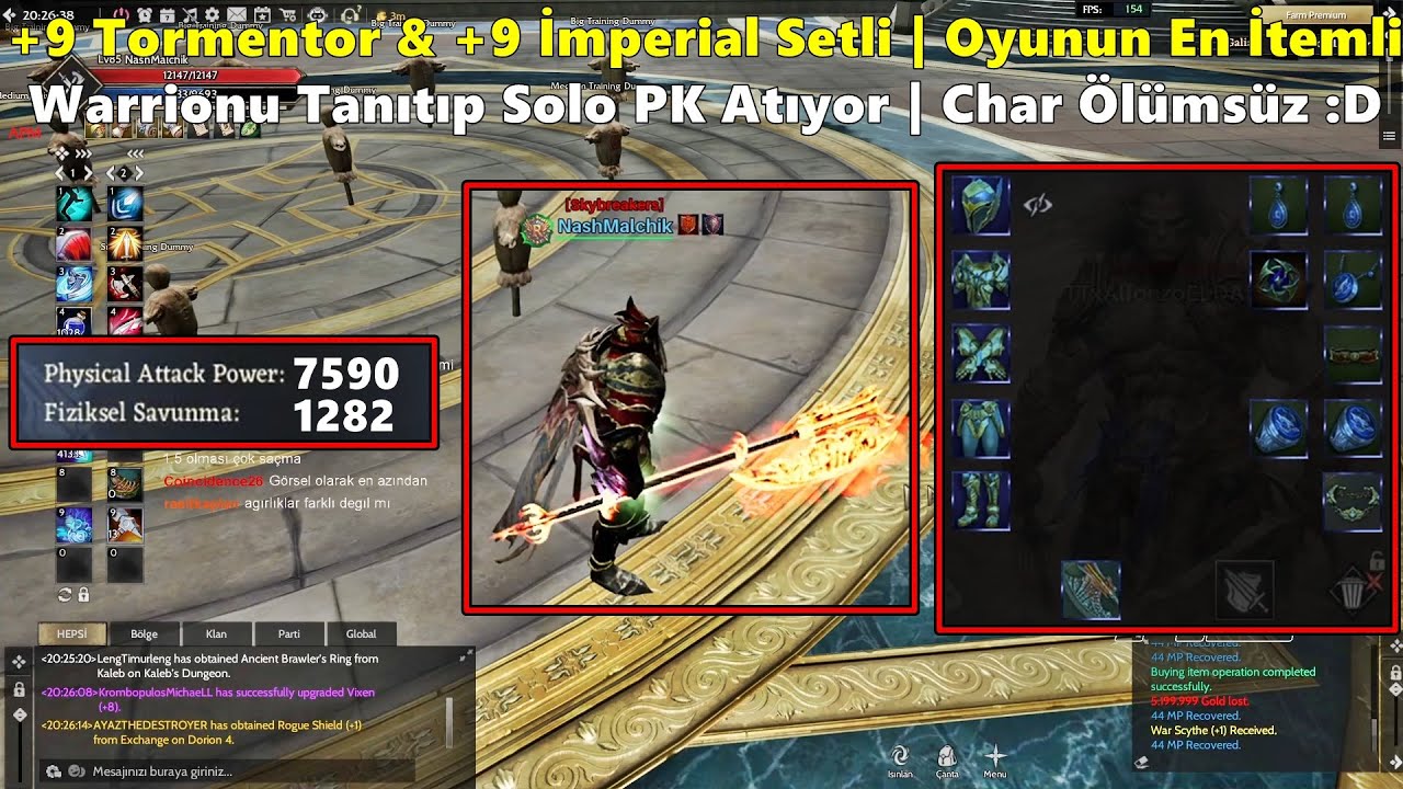 ZeitzquiN | +9 Tormentor & +9 İmperial Setli | Oyunun En İtemli Warrioru İle PK Atıyor! Rise Online
