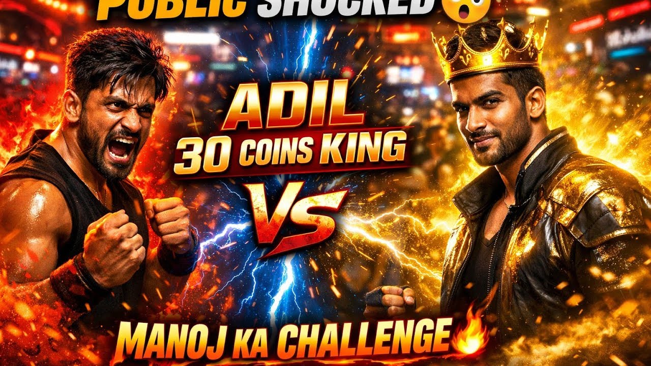 30 Coins King Adil 👑 | Manoj Ka Open Challenge 😱