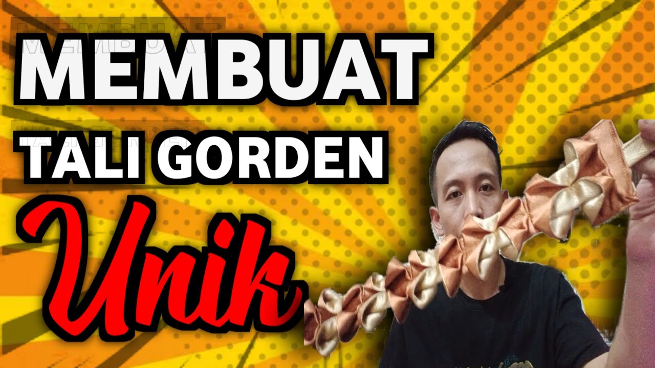 Cara membuat tali gorden unik dan mudah @Almira Gorden