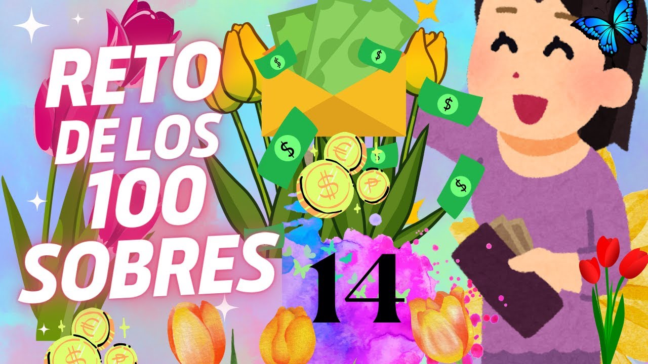 Reto de ahorro de los 100 sobres #presupuesto #ahorrochallenge #retosdeahorros #savingschallenge