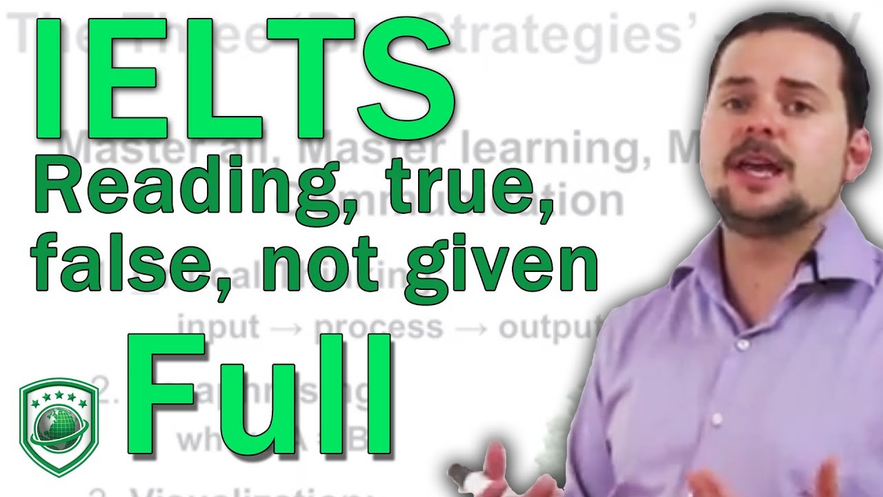 IELTS General Reading T F NG Strategy FULL