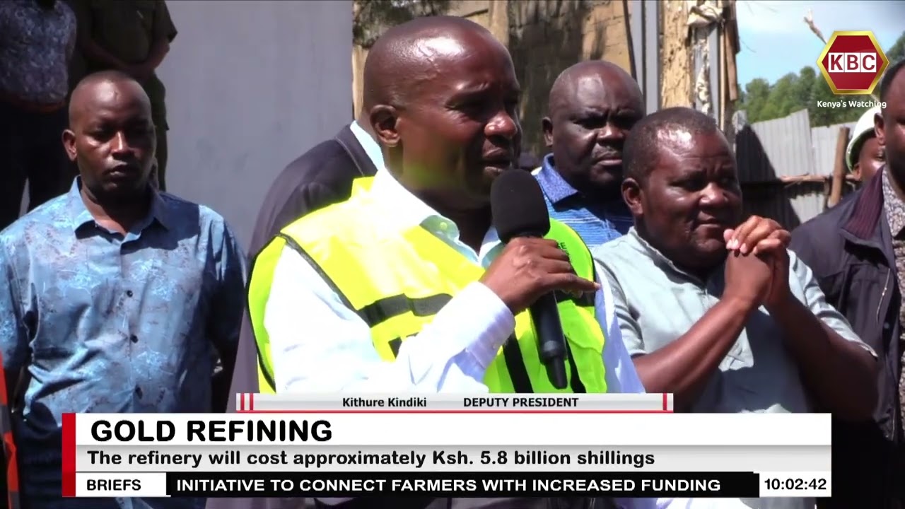 Construction of a 5.8 billion shillings gold refinery in Kakamega County has started.