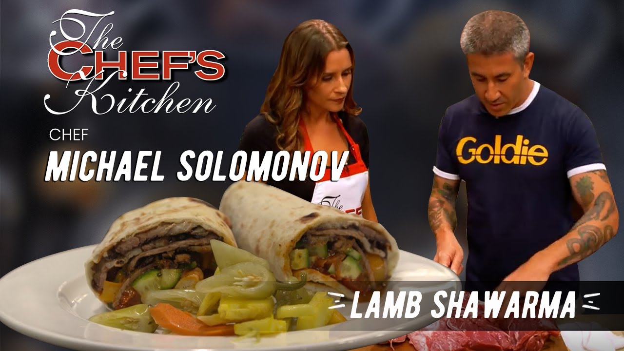 Chef Michael Solomonov in The Chef's Kitchen making Lamb Shawarma