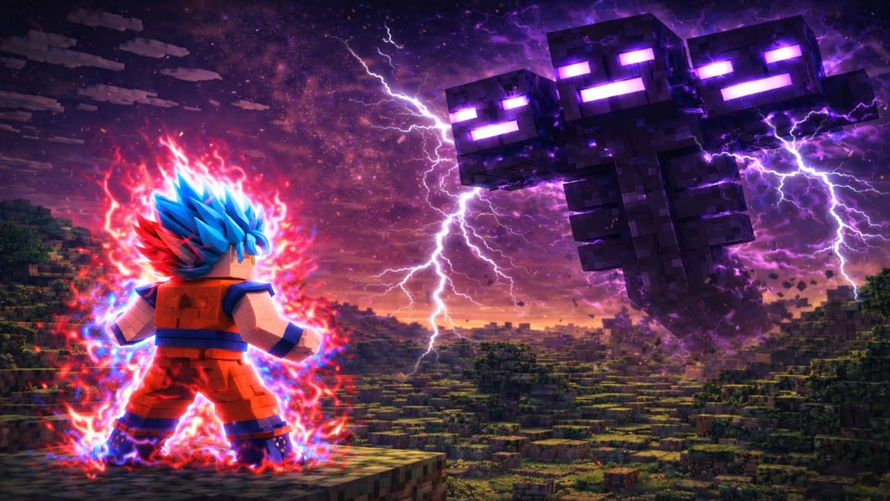 GOKU PODE DERROTAR O WITHERZILLA NO MINECRAFT ? ( DRAGON BLOCK c vs TITANS MOD ) MINECRAFT