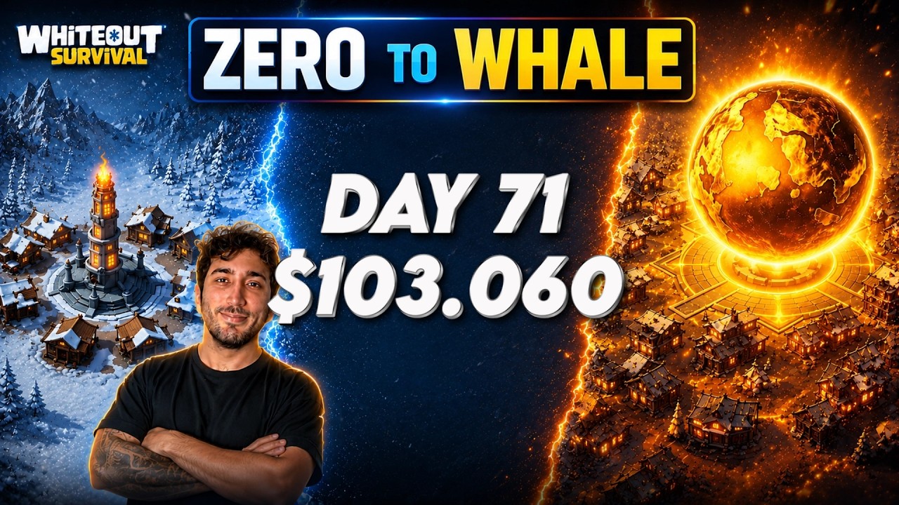 ZERO TO WHALE #4 - DAY 71 | $103,060 Spent! - Whiteout Survival